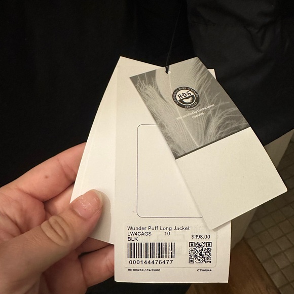 lululemon athletica Black Long Puffer Jacket - Picture 3 of 5